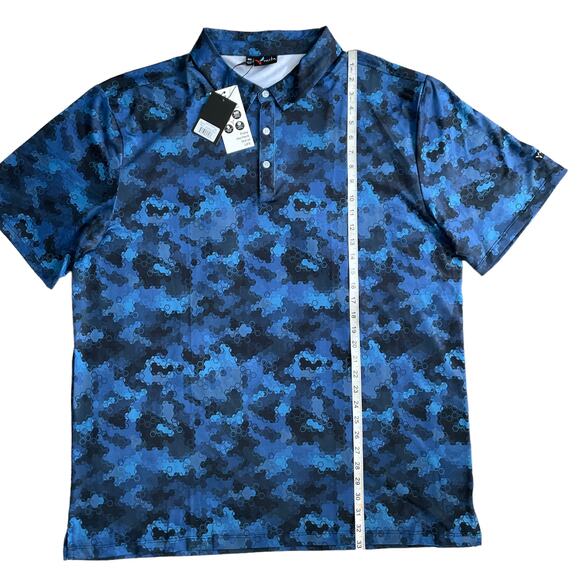 YATTA GOLF Men's Standout Performance Polo Shirts Golf Op Camo Size 4XL NEW - Picture 7 of 11